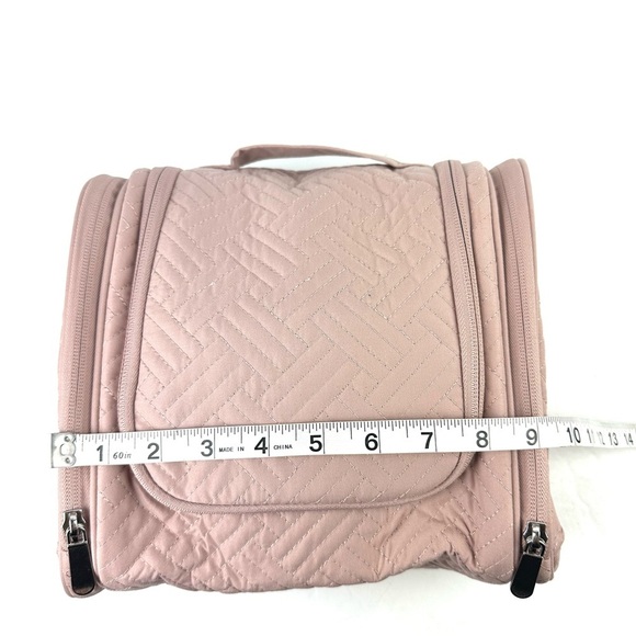 Bagsmart Atlas Hanging Organizer Makeup Toiletry Travel Case Pale Pink Rose New - Picture 8 of 14